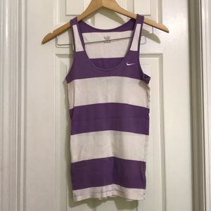 3 for $25 Nike purple and white striped tank